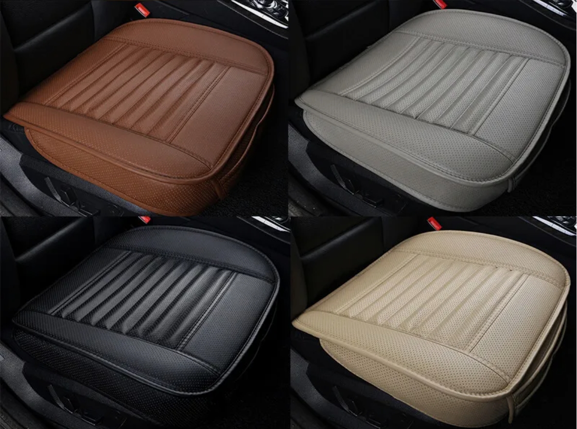 1*Car Front Full Surround Seat Cover PU Leather Breathable Pad Mat Chair Cushion